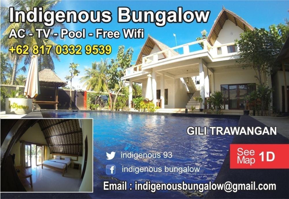 Indigenous Bungalow Гили Траванган Экстерьер фото